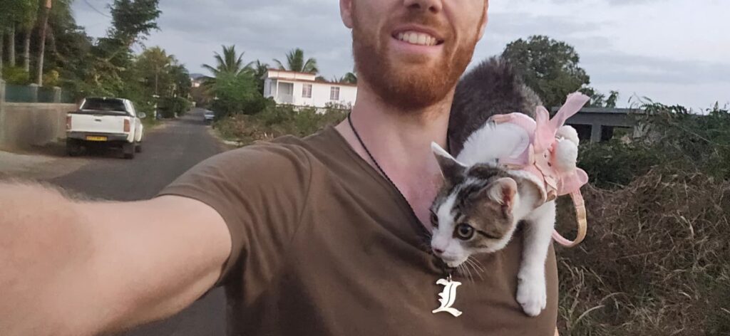 Me with my cat